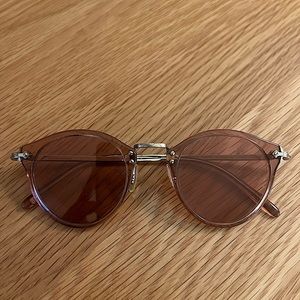 Pink lense - Oliver Peoples sunglasses - tinted sunglasses